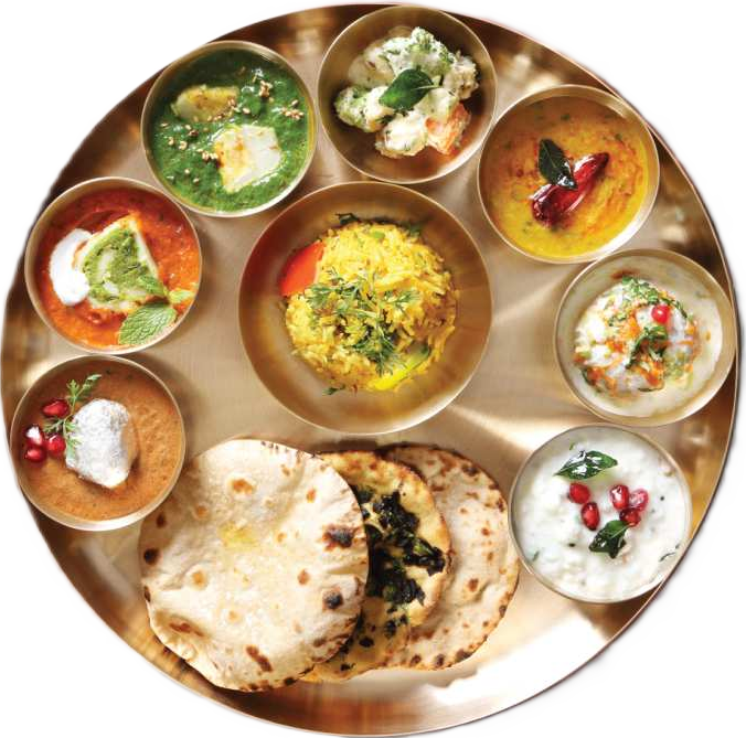 Cultural-Indian-Non-veg-Thali-PNG-Image
